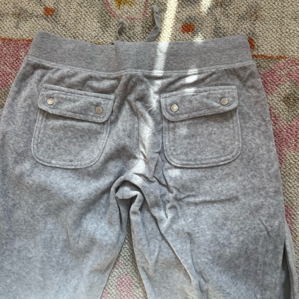 Juicy Couture Grey Velour Sweat Pants - Picture 4 of 7